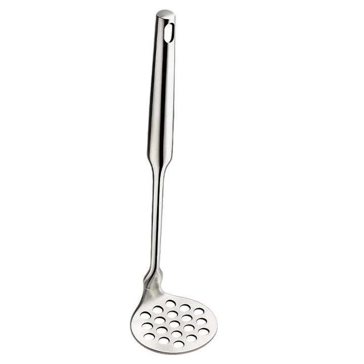 Stainless steel potato press
