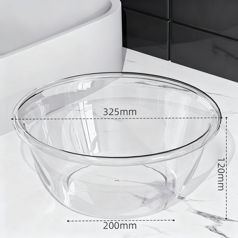 Plastic sink, transparent, robust