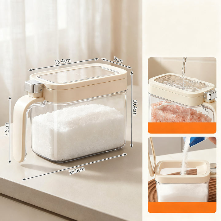 Spice container, ABS, square, airtight