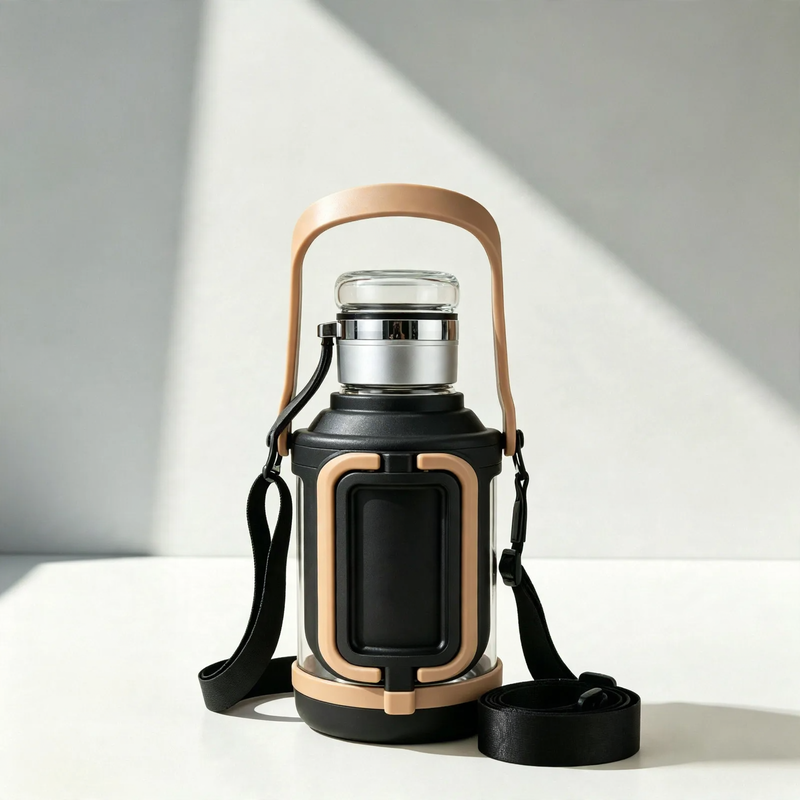 Glass-tea-bottle with strainer, 750–2000 ml