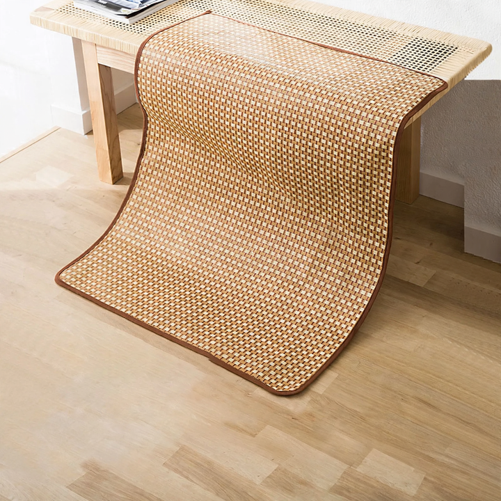 Breathable pet mat with backrest