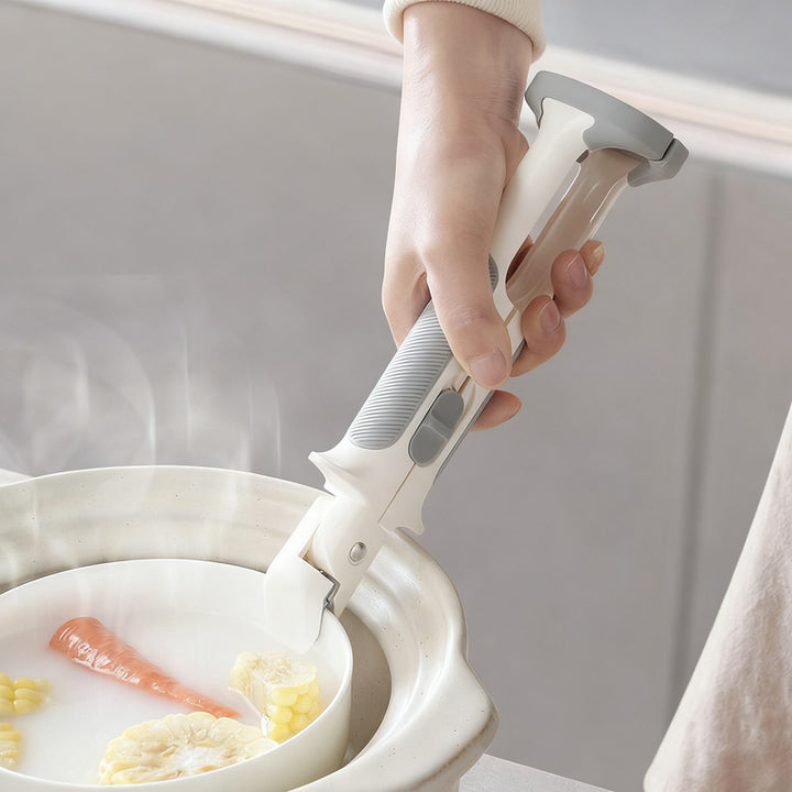 2-in-1 bowl tongs with insulating function