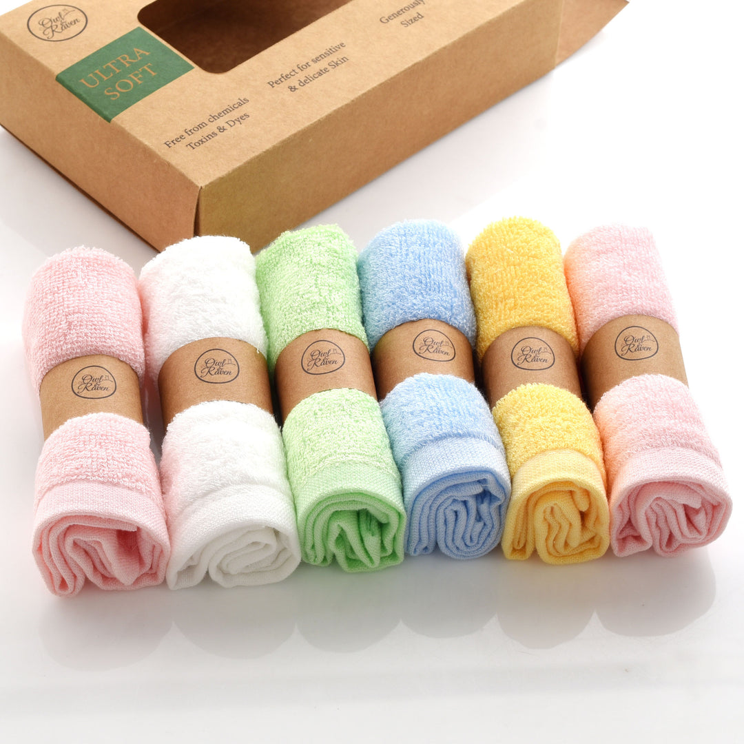 Bamboo fiber towels, 6-piece set, absorbent