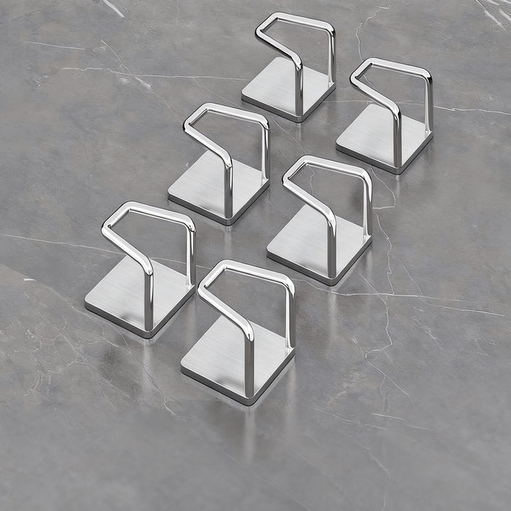 Stainless steel hooks for under-cabinet, no drilling