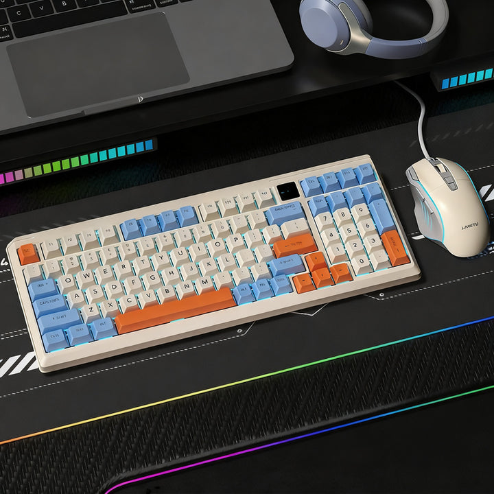 Mechanical gaming keyboard with lighting