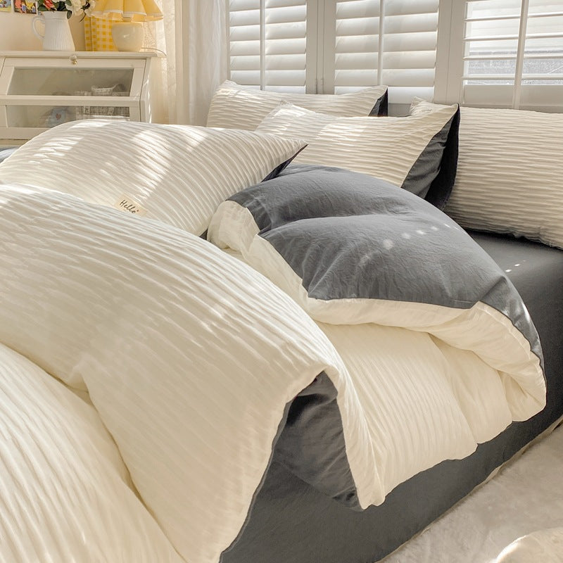 Bedding set made of cotton, laundry wash quality