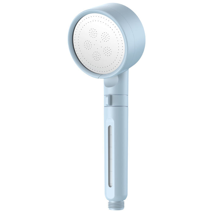 Shower head with filtration system and rain function