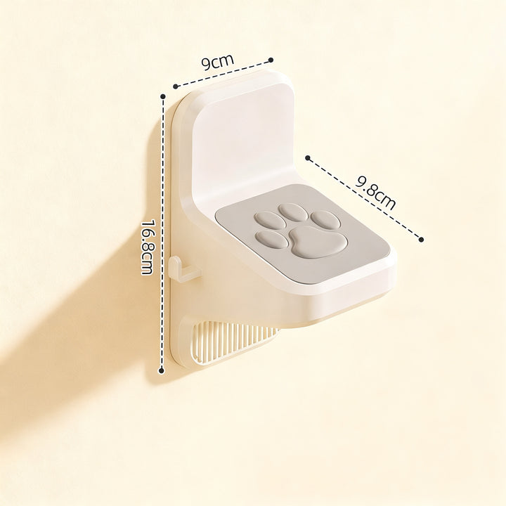 Wall-mounted foot pedal for the bathroom
