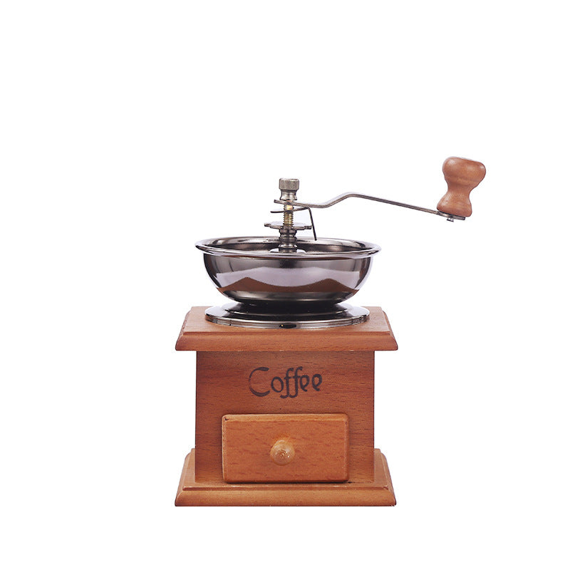 Hand crank coffee mill in retro style