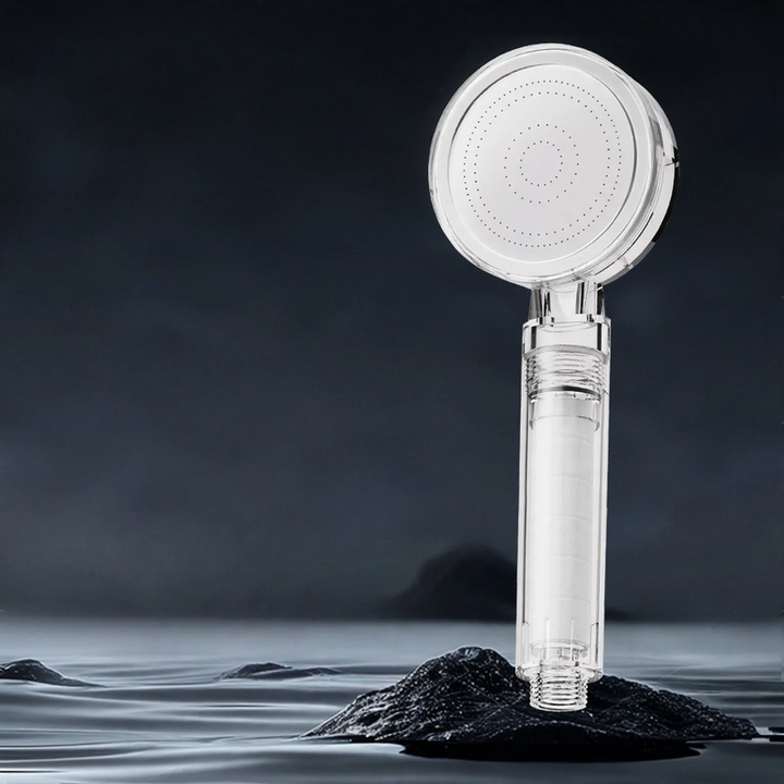 Shower head with filtration system and rain function
