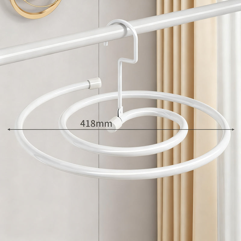 Clothes dryer spiral-shaped, round or oval