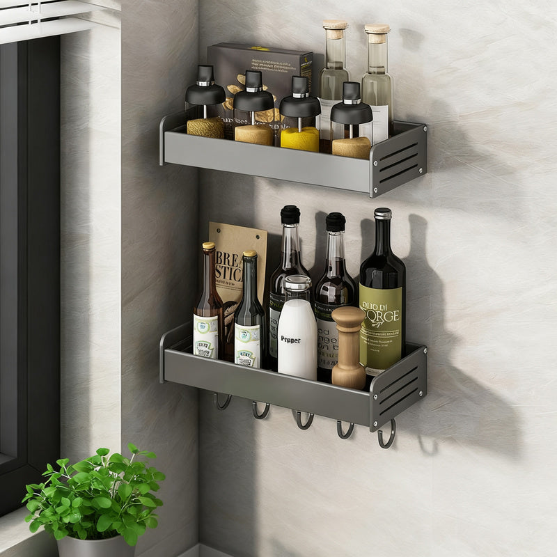 Wall shelf for kitchen, no drilling, different sizes
