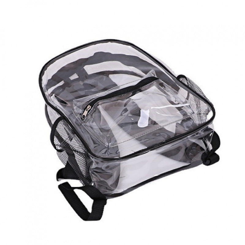 Transparent PVC backpack with large capacity