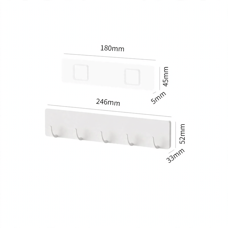Wall-mounted spice rack without drilling