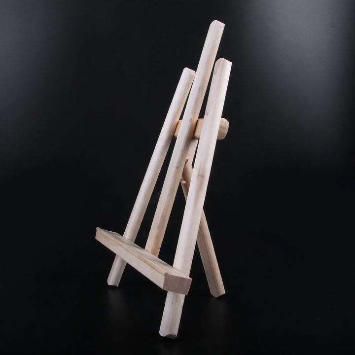 Small wooden easel made of pine