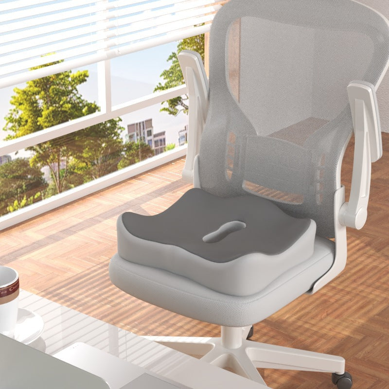 Seat cushion with lumbar support, memory foam