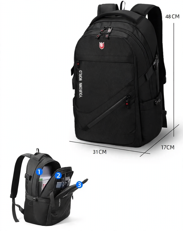 Backpack with laptop compartment, 15 inch