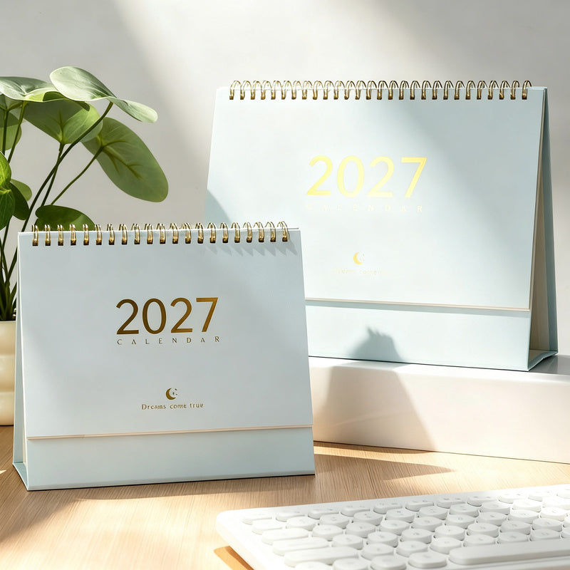 Table calendar 2027, Morandi style