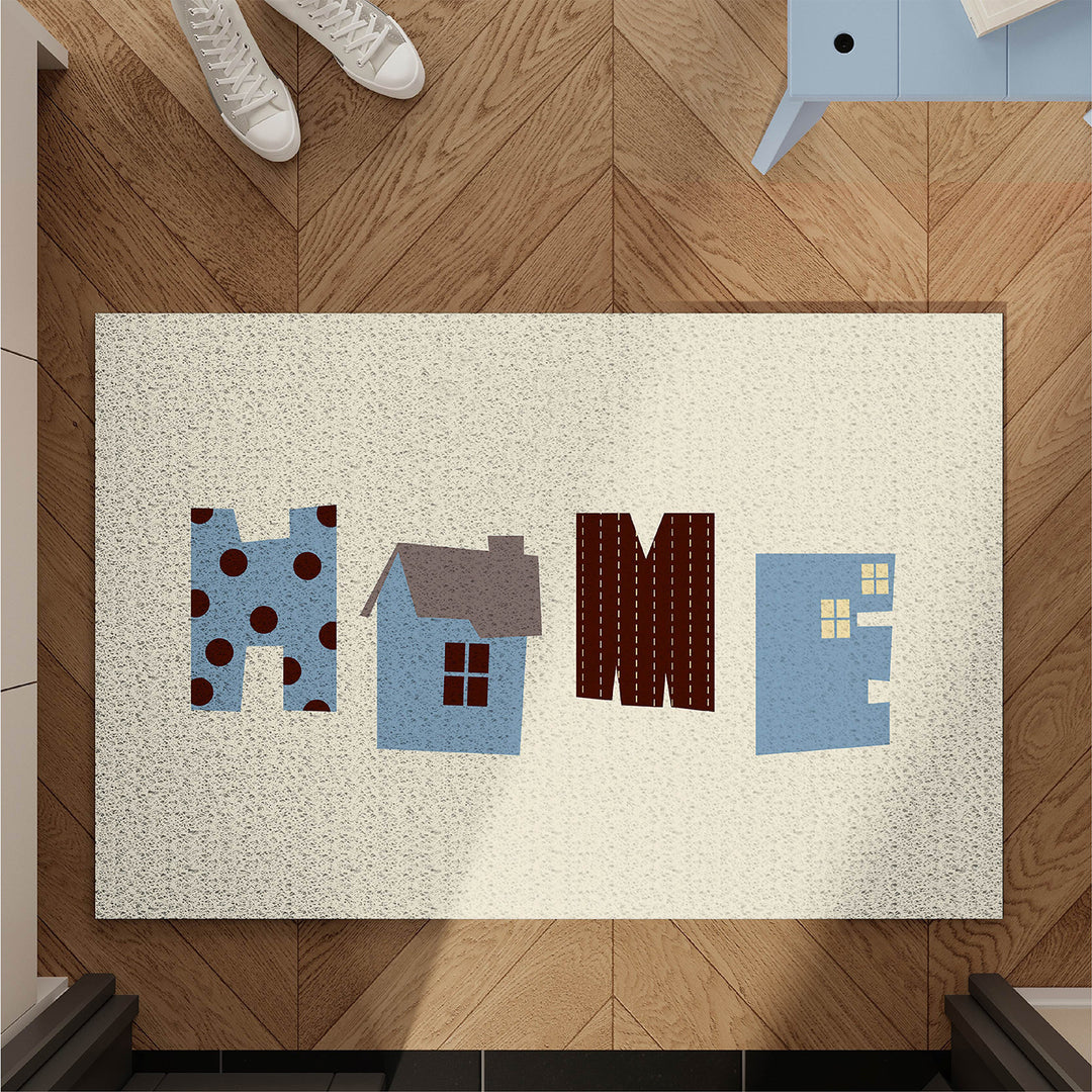 Silk pile bathroom mat, rectangular