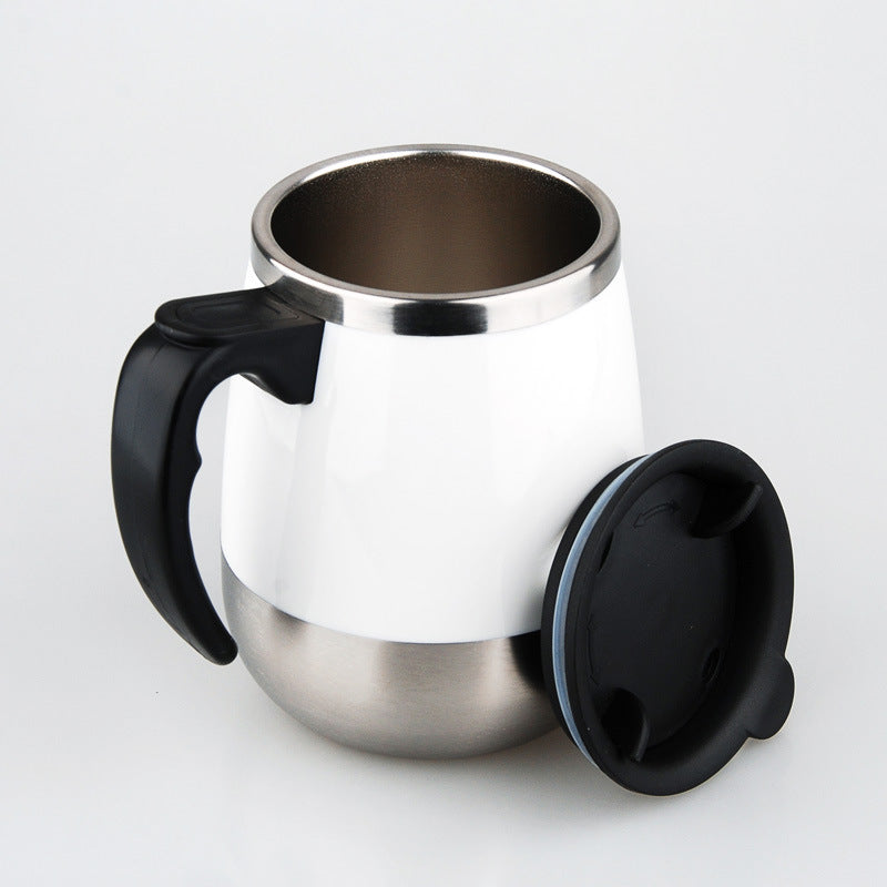 Self-stirring mug, 350 ml, stainless steel