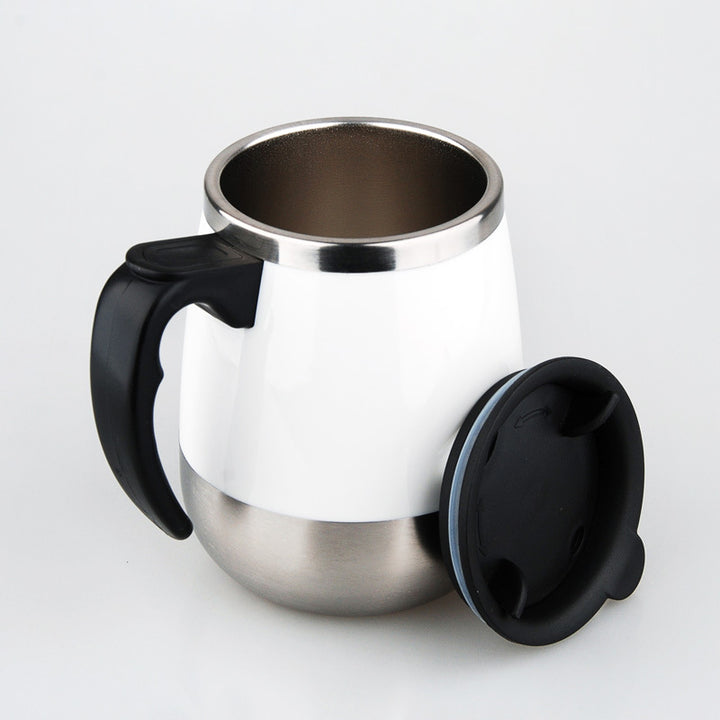 Self-stirring mug, 350 ml, stainless steel