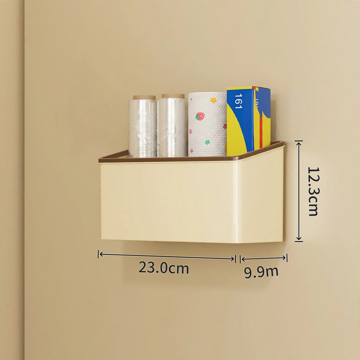 Wall-mounted storage box, PET, self-adhesive