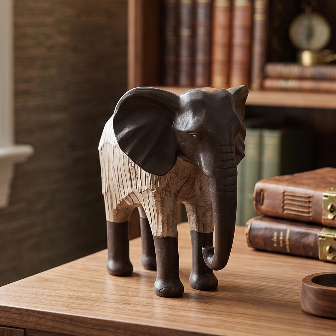 Elephant decorative figure made of resin, European style