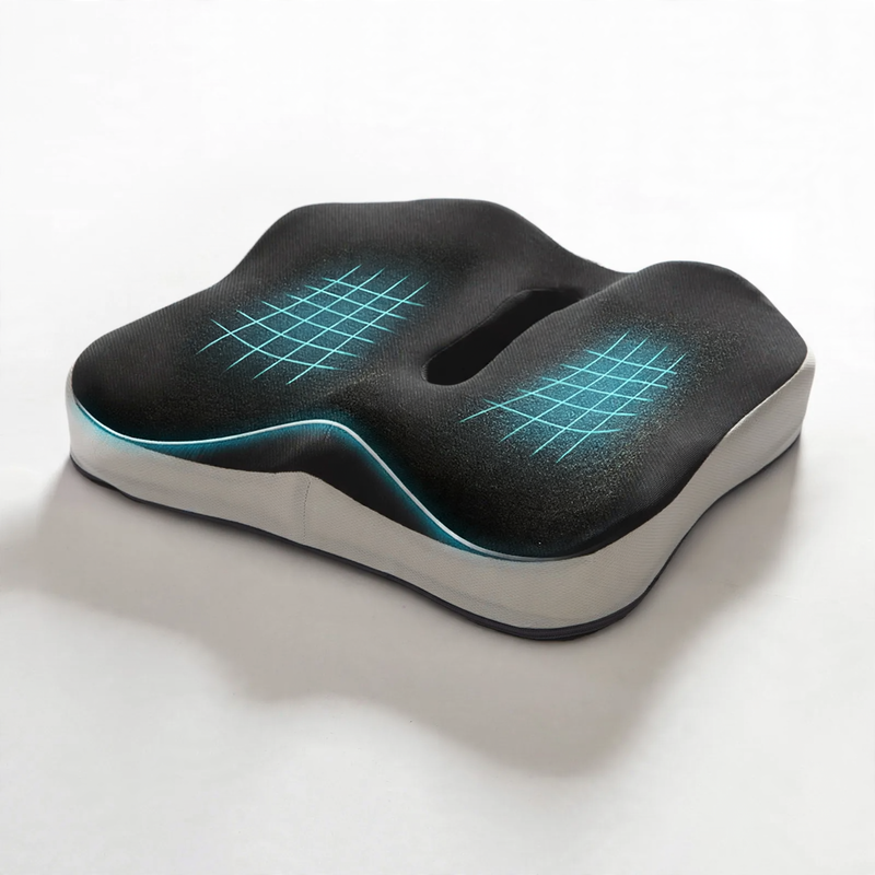 Ergonomic seat cushion with memory foam