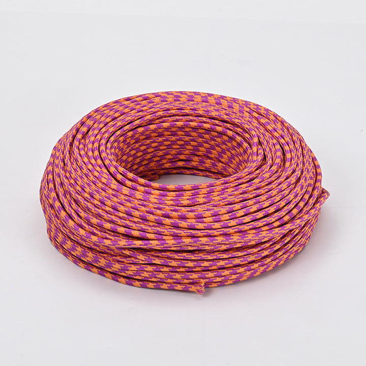 Textile-encased power cable 2×0.75 mm²