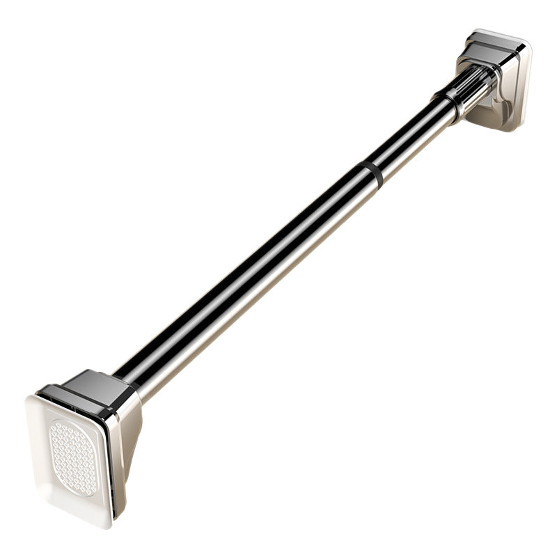 Telescopic stainless steel tension rod without drilling