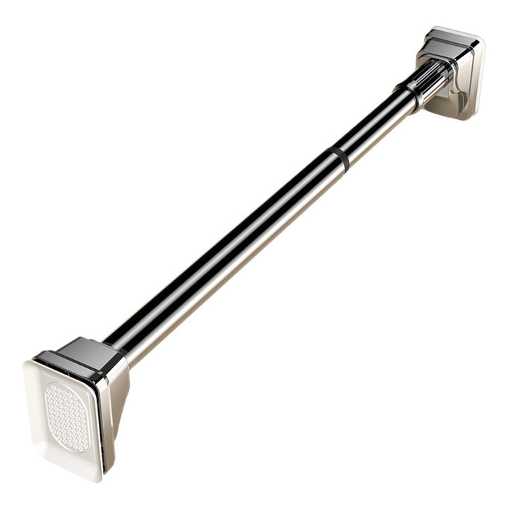 Telescopic stainless steel tension rod without drilling