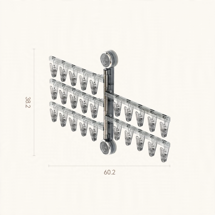 Foldable drying rack with suction cup, model YM.6998