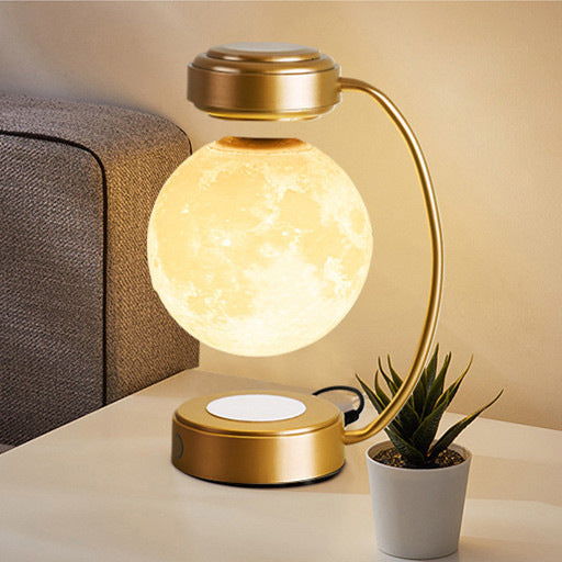 Magnetic floating light moon with LED