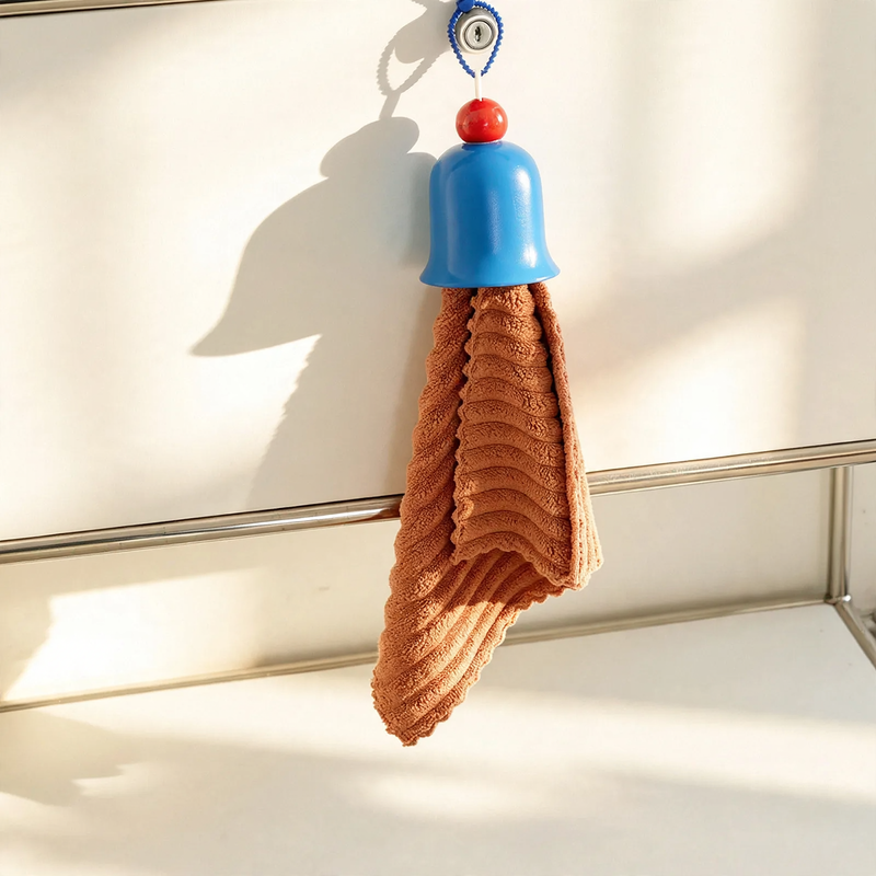 Towel with bell design, cotton