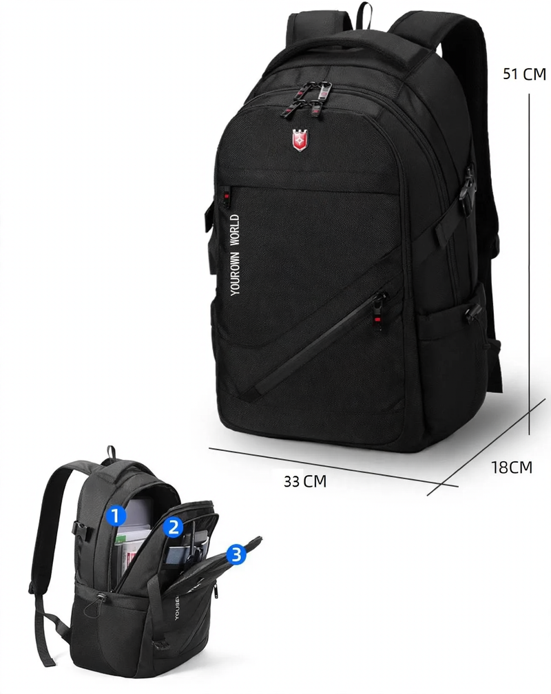 Backpack with laptop compartment, 15 inch