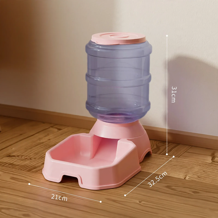 Pet feeding set with drinking bowl and food bowl