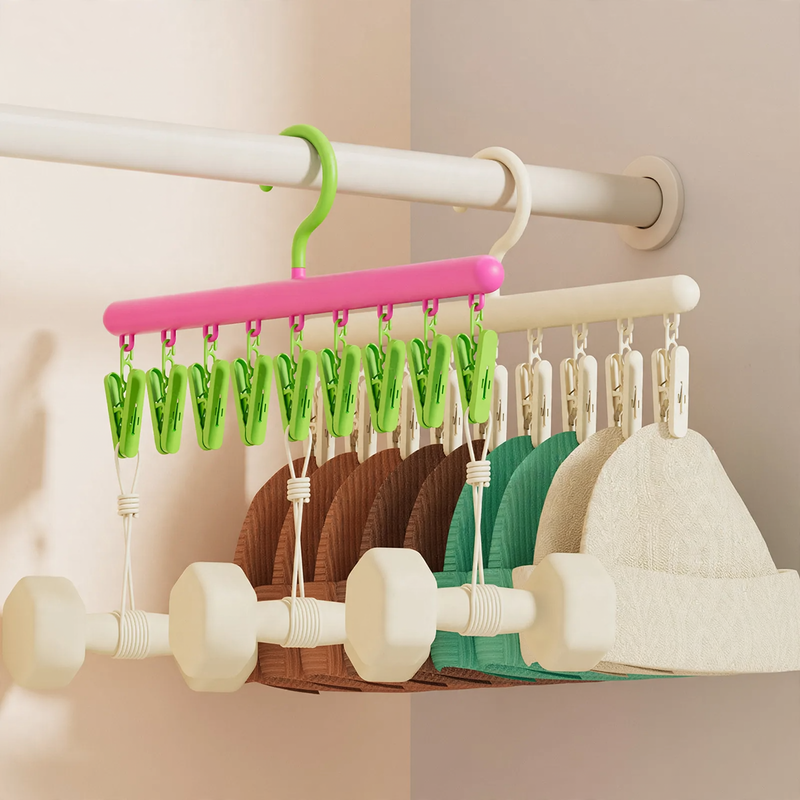 Plastic drying rack, one-piece, shoulder-friendly