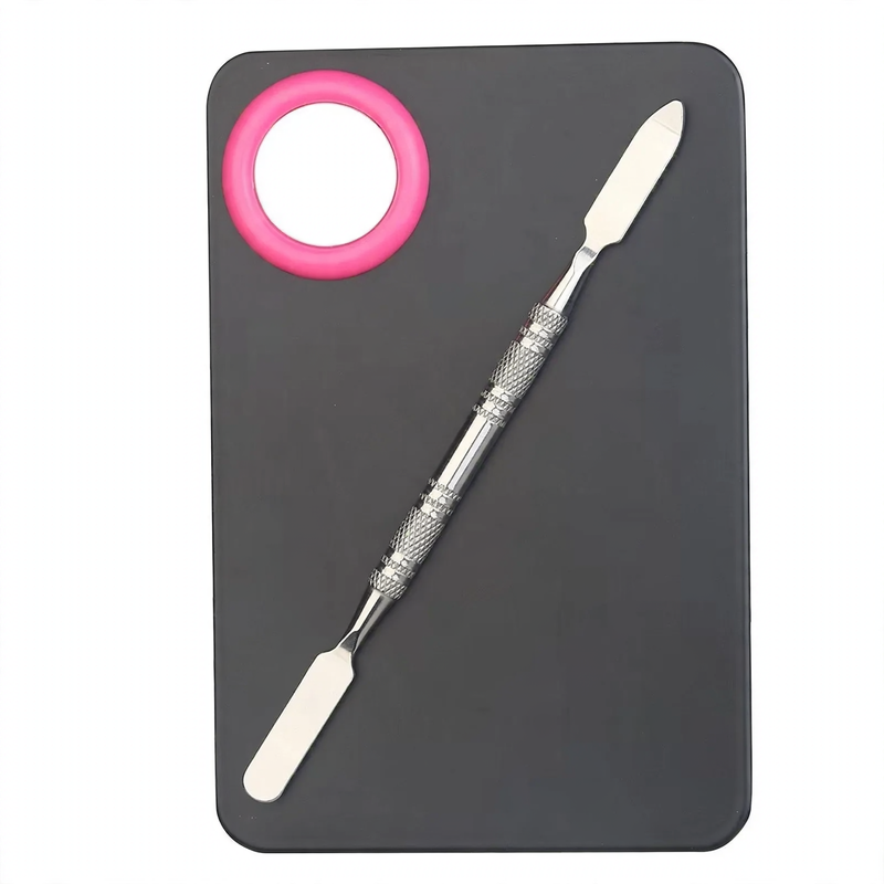 Nail mixing palette made of stainless steel, different shapes