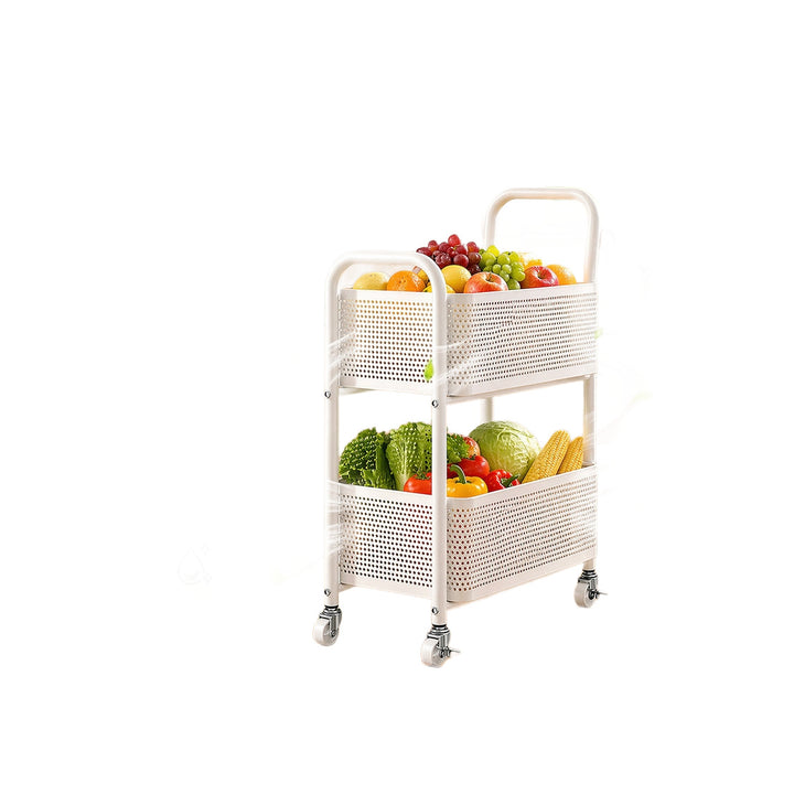 Fruit and vegetable cart, 2-layer