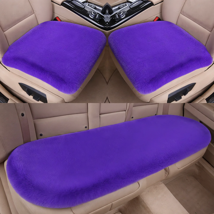 Plush car seat cushion, winter version