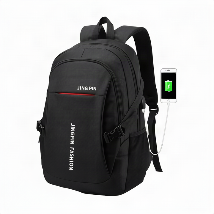 Backpack, 36–55 L, oxford fabric, USB connection