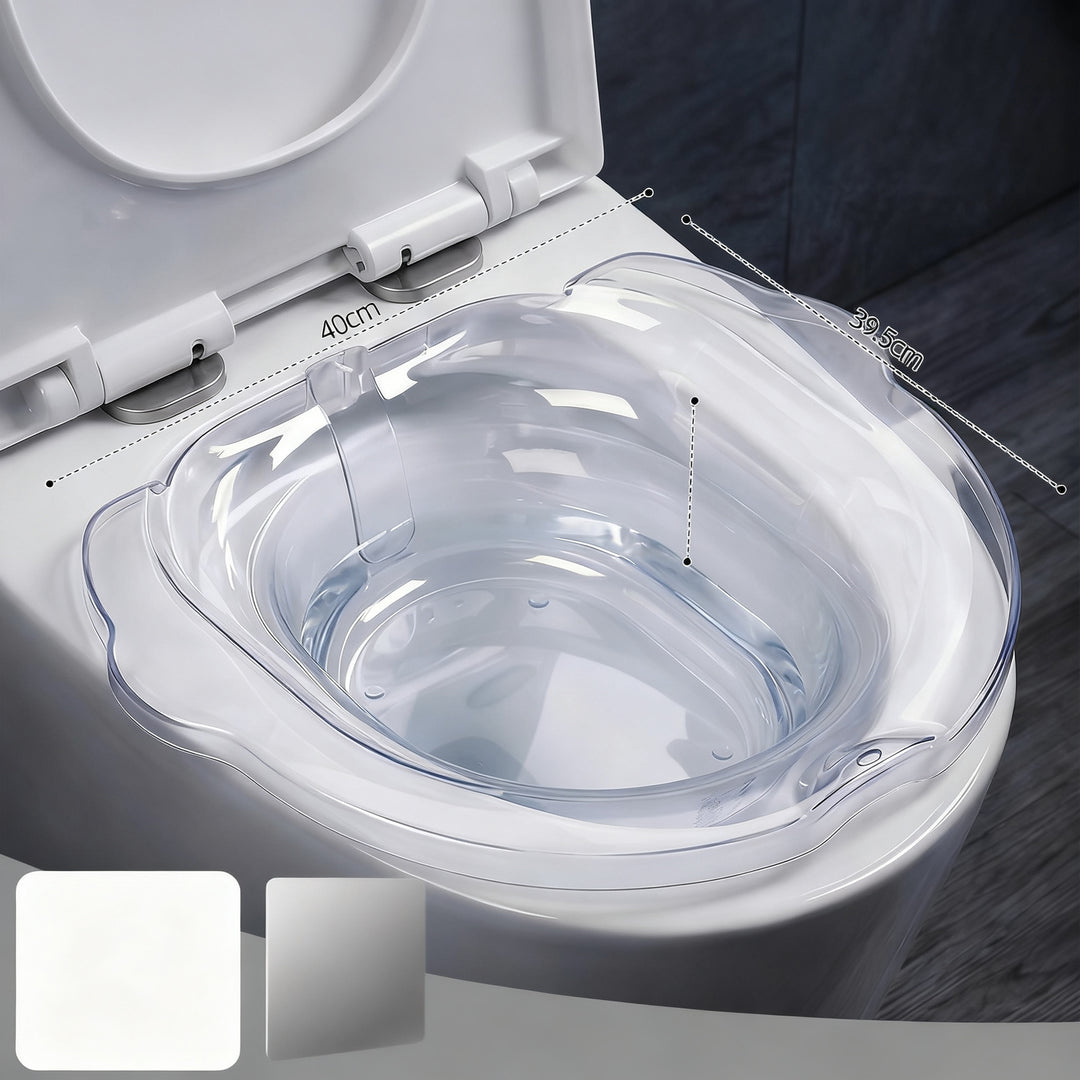 Plastic sitting bathtub