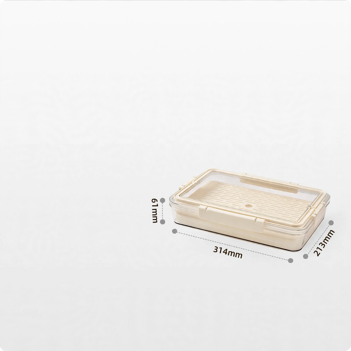 Portable fresh-keeping box with drip tray