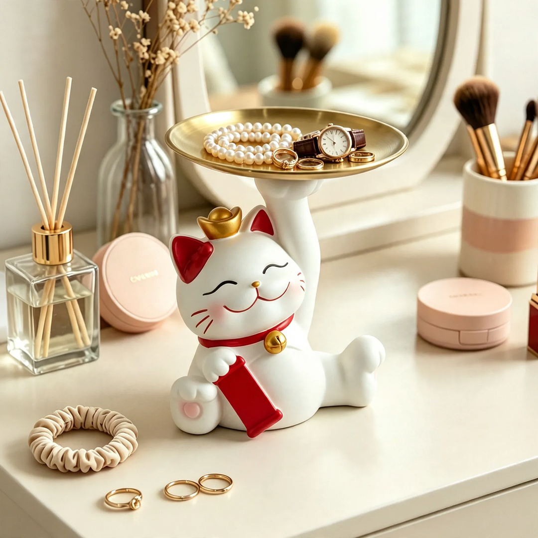 Glückskatz-Jewelry tray and key holder