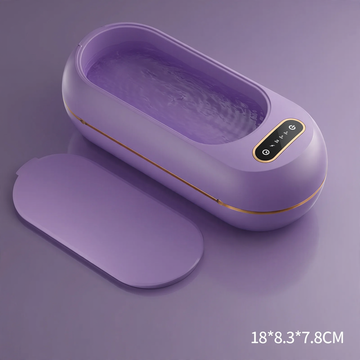 Ultrasonic cleaning device for glasses and jewelry