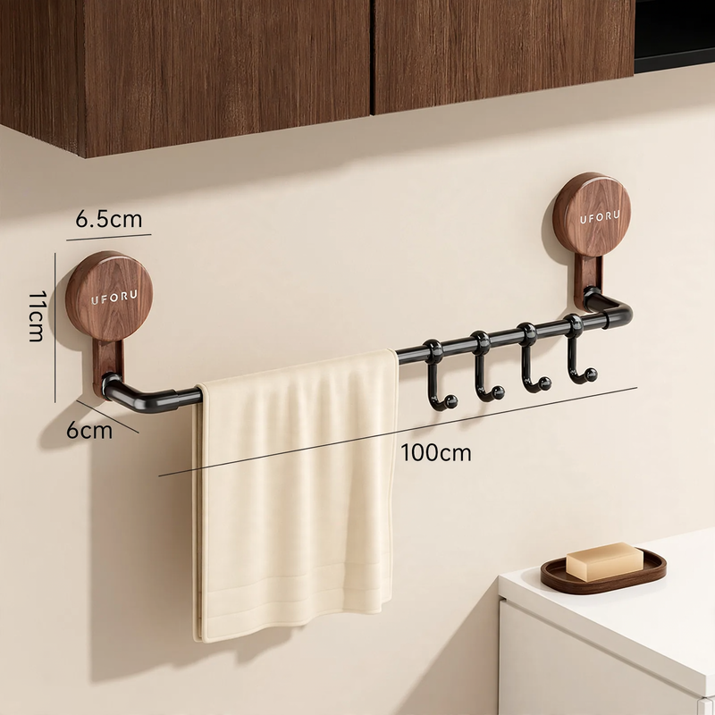 Suction Cup Towel Holder, Double Layer, No Drilling