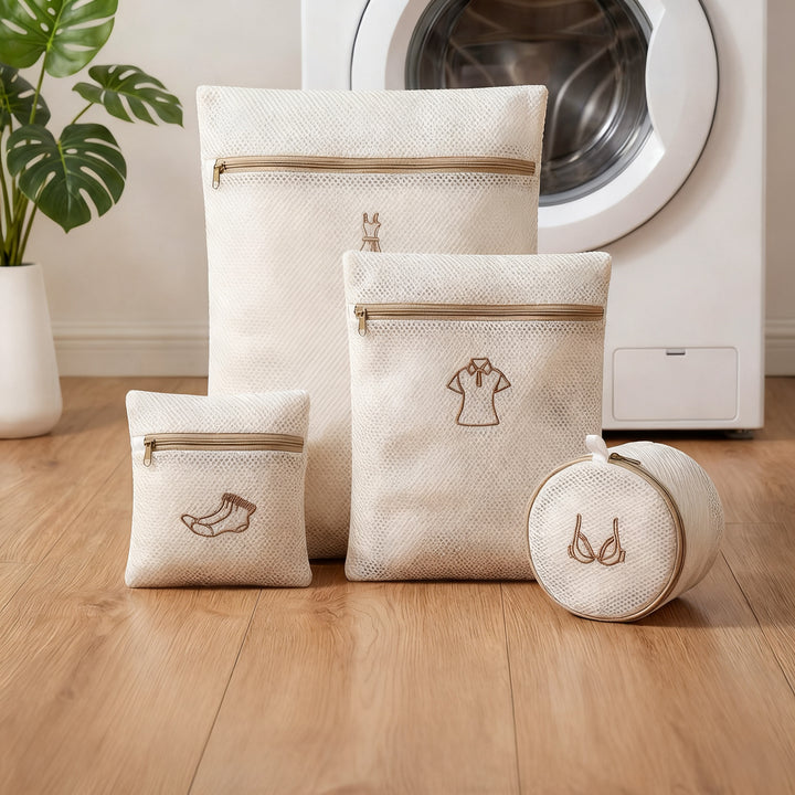 Laundry bag for the washing machine, 3-layered
