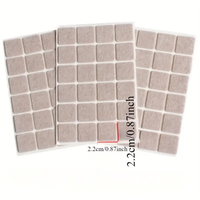 Self-adhesive furniture glides, various shapes