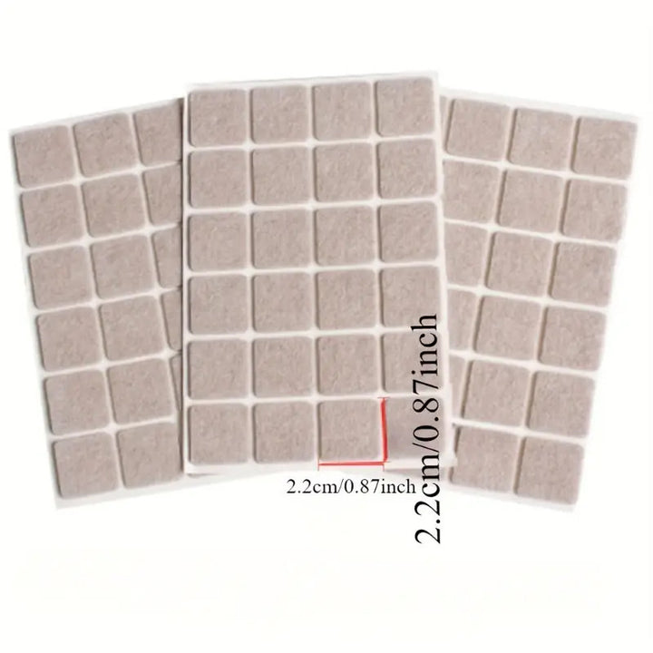 Self-adhesive furniture glides, various shapes