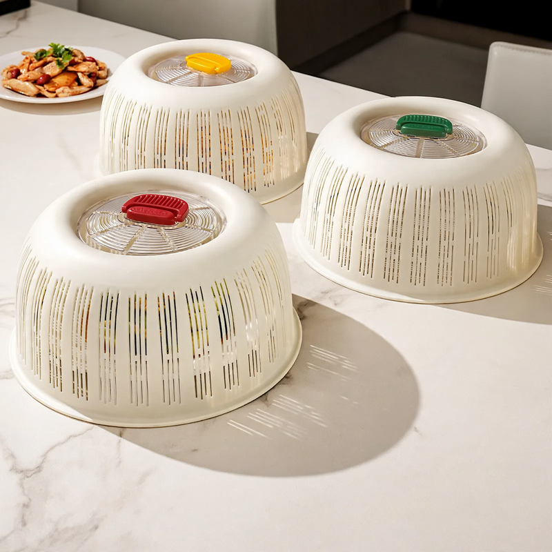 PP food cover, stackable, in multiple colors